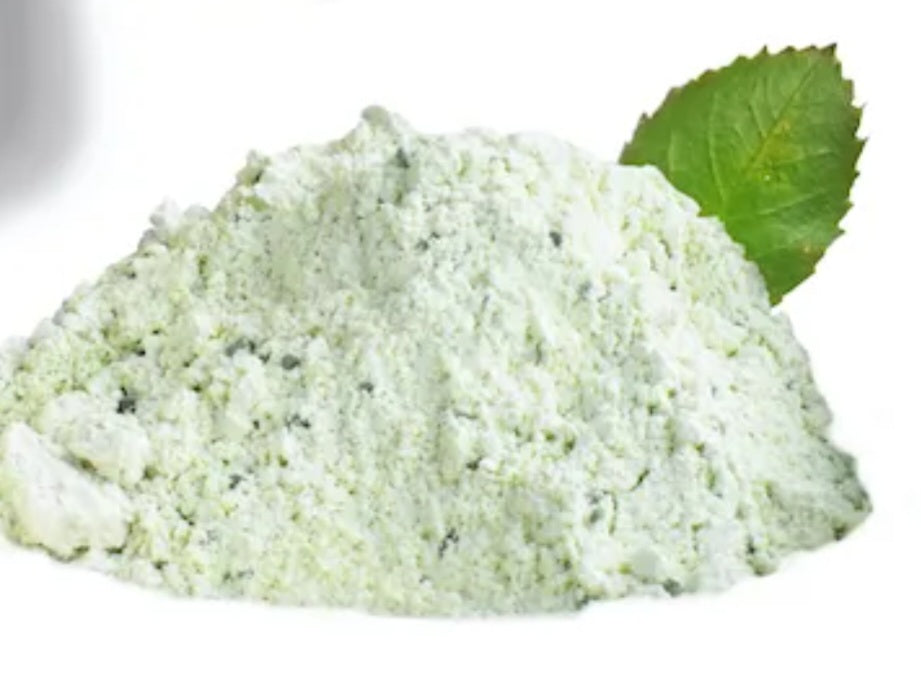 Face mask matcha green tea. Seaweed extract. Chia seedss