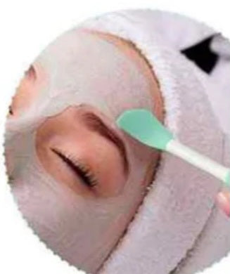 Face mask matcha green tea. Seaweed extract. Chia seedss