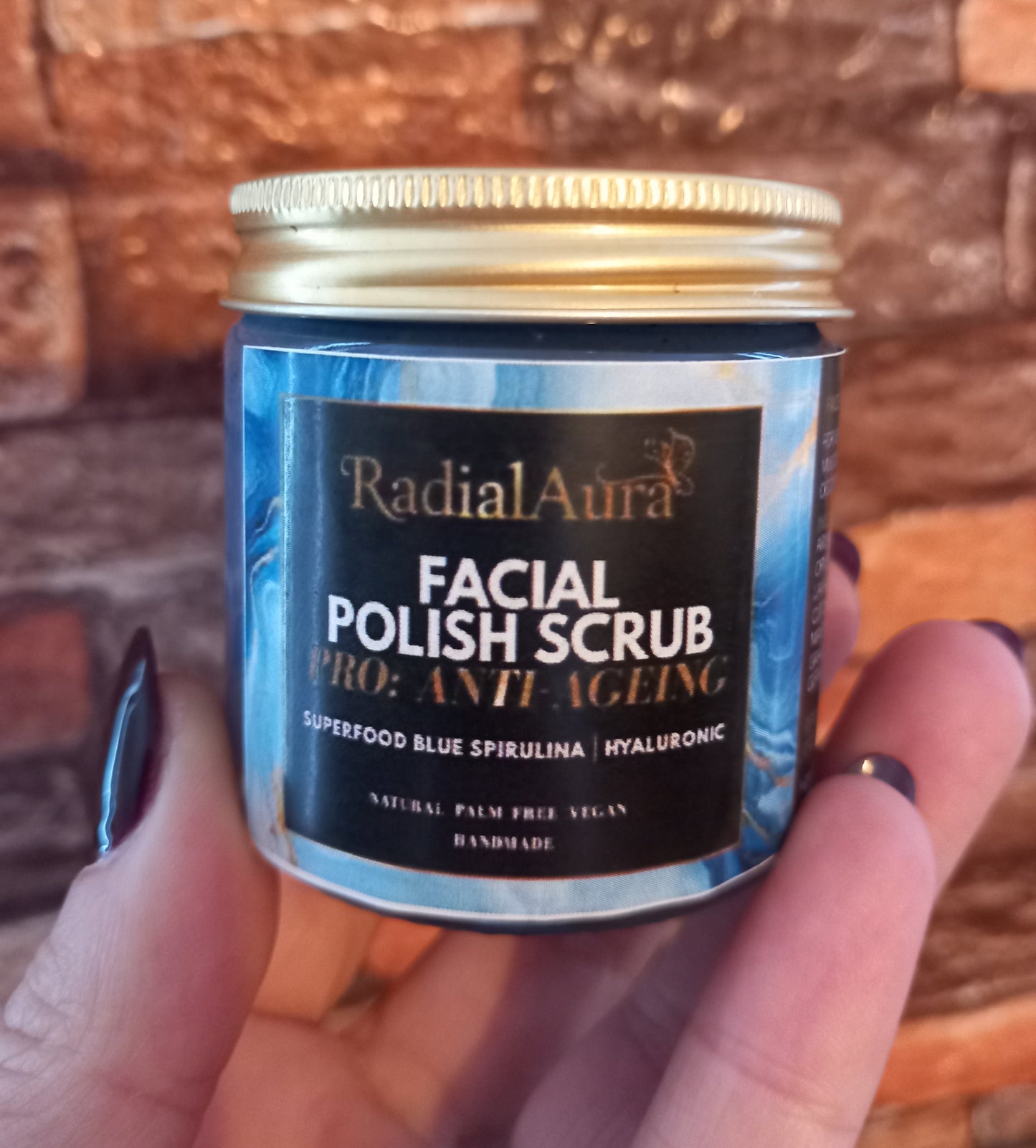 Facial Polish Scrub Pro-Anti Agein Superfood Blue Spirulina
