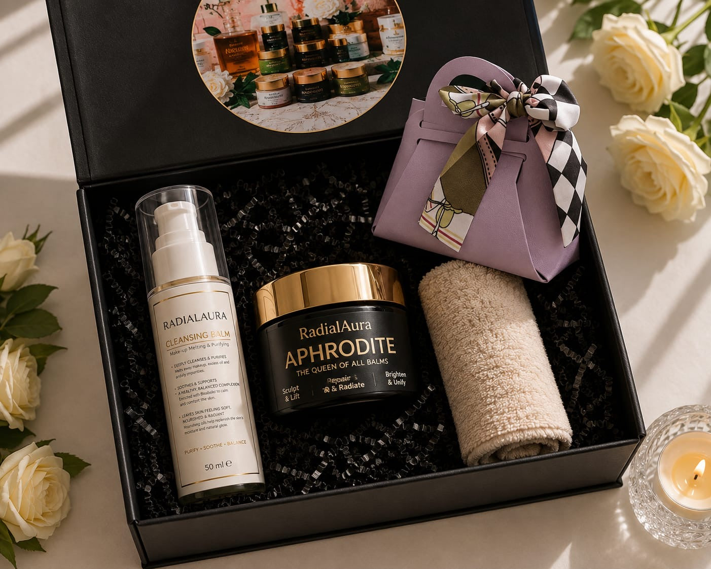 DUO SET :APHRODITE- The Queen of All Balms AND RADIALAURA CLEANSING BALM