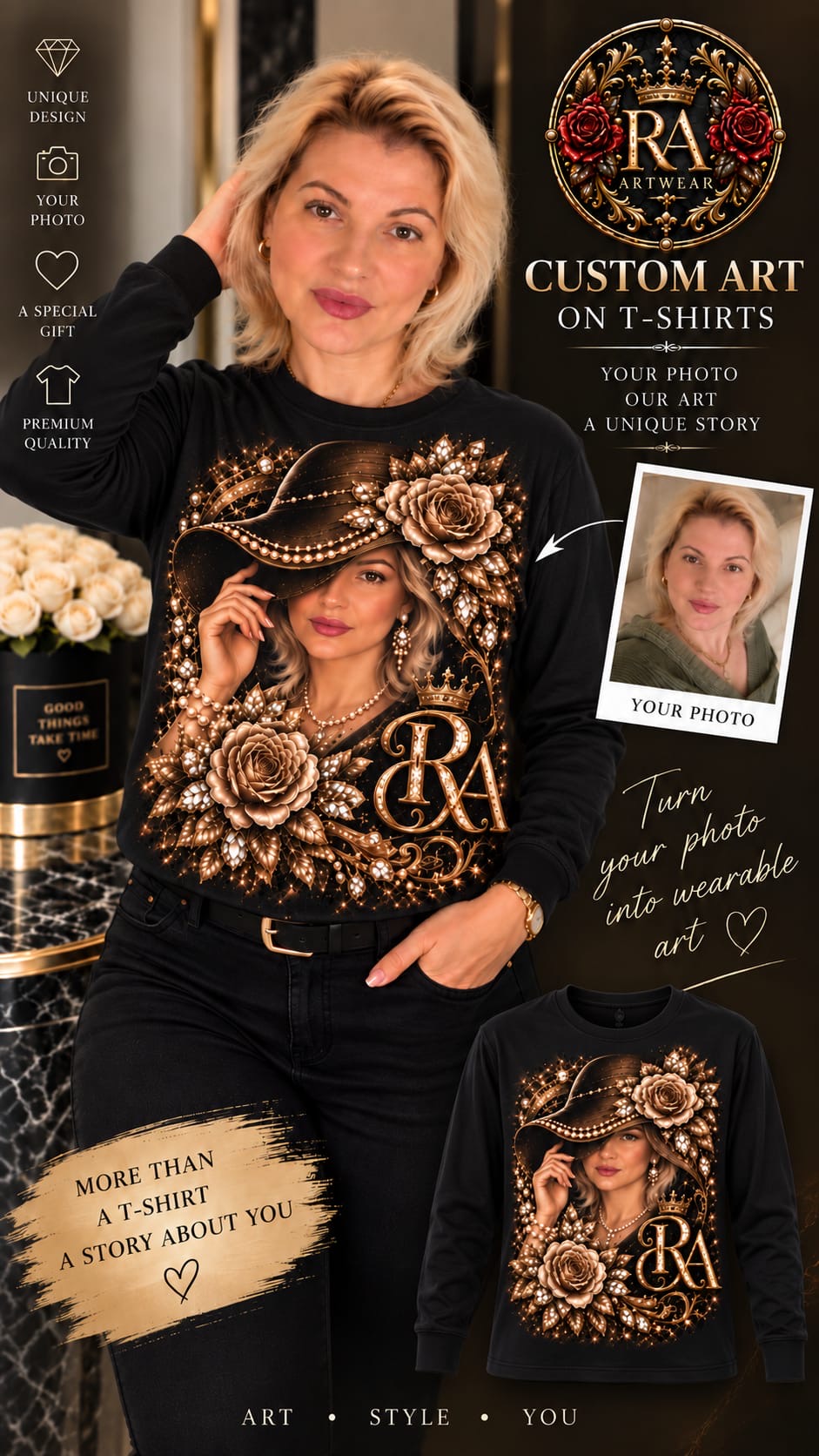 THE PORTRAIT — Custom Art T-Shirt